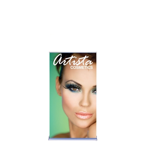 36" Silverstep Retractable Stand & 72" Fabric Banner - 36" Silverstep Retractable Stand & 72" Fabric Banner - Image 0 of 6