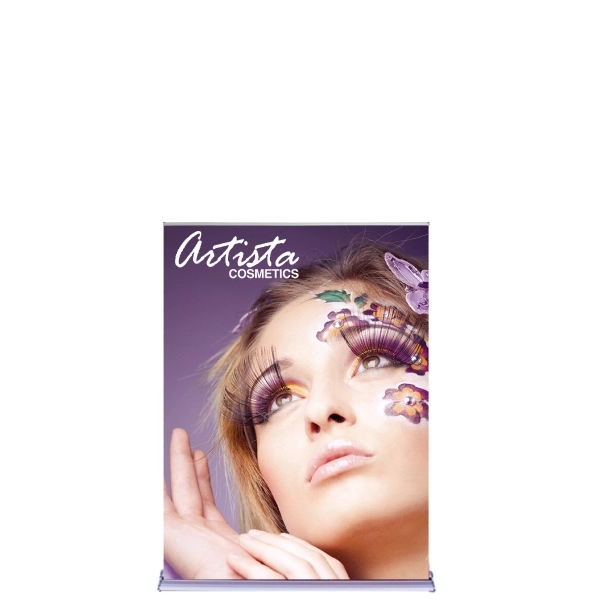 48" SIlverstep Retractable Stand & 69" Vinyl Banner - 48" SIlverstep Retractable Stand & 69" Vinyl Banner - Image 0 of 4