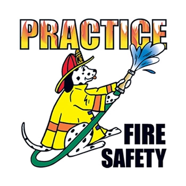 Practice Fire Safety Temporary Tattoo - Practice Fire Safety Temporary Tattoo - Image 0 of 2