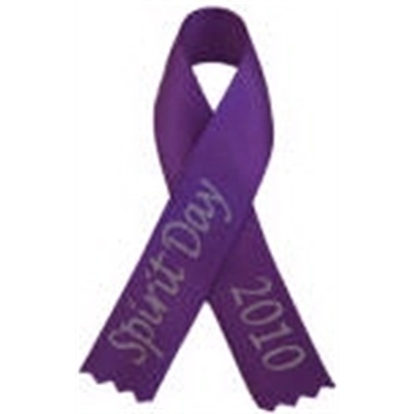 UNPRINTED AWARENESS RIBBON BOWS WITH DOUBLE FACE TAPE - UNPRINTED AWARENESS RIBBON BOWS WITH DOUBLE FACE TAPE - Image 6 of 6