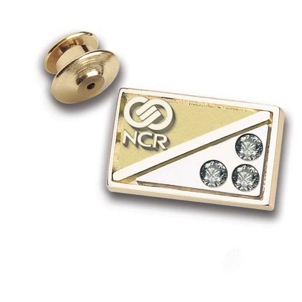 Diagonal Split Custom Lapel Pin/Tie Tac - Diagonal Split Custom Lapel Pin/Tie Tac - Image 0 of 0