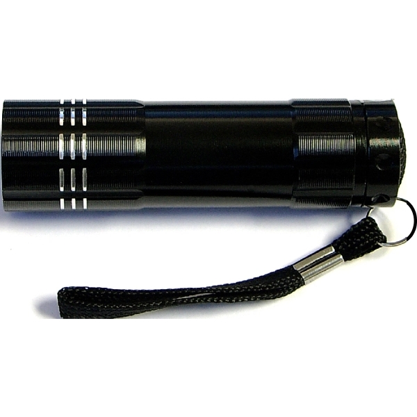 Aluminum 9 LED flashlight with Batteries