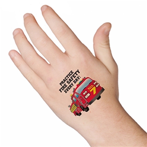 Fire Safety Temporary Tattoo - Fire Safety Temporary Tattoo - Image 0 of 1