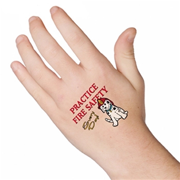 Fire Safety Every Day Temporary Tattoo - Fire Safety Every Day Temporary Tattoo - Image 1 of 1