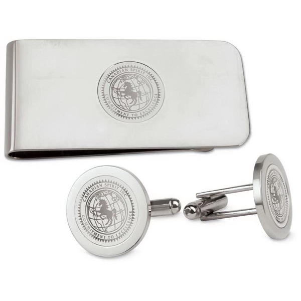 Men's Money Clip and Cufflinks - Men's Money Clip and Cufflinks - Image 1 of 1