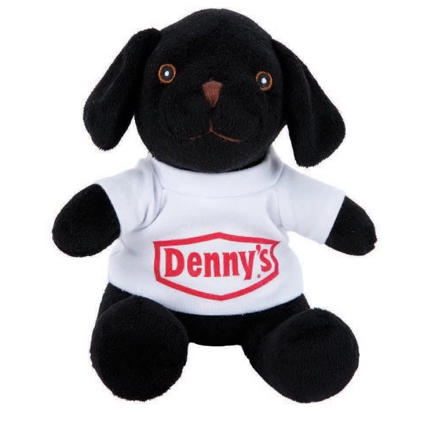Super Soft Stuffed Animal, 8"- Black Lab