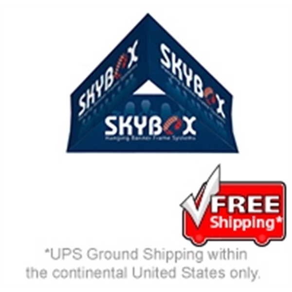 Skybox Hanging Banner Triangle 8'dia x 48"h - Skybox Hanging Banner Triangle 8'dia x 48"h - Image 1 of 1