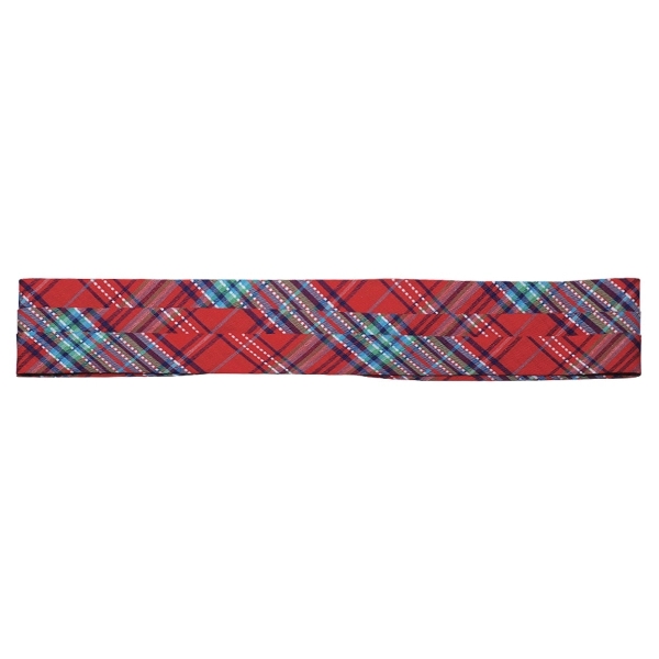 Pleated Plaid Decorating Straw Hat Band - Pleated Plaid Decorating Straw Hat Band - Image 2 of 4