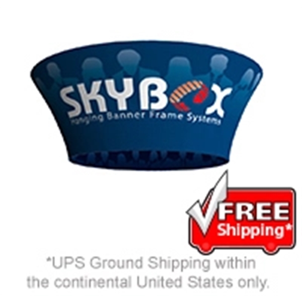 Skybox Hanging Banner Tapered Circle 14'dia x 48"h - Skybox Hanging Banner Tapered Circle 14'dia x 48"h - Image 1 of 1