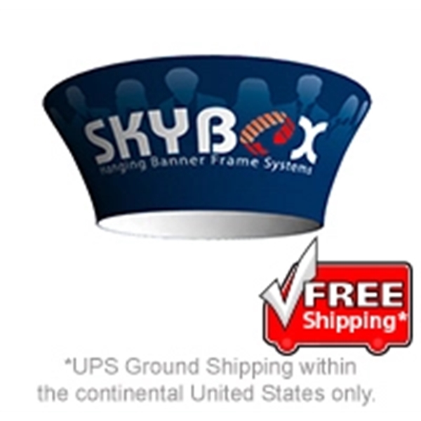 Skybox Hanging Banner Tapered Circle 10'dia x 42"h - Skybox Hanging Banner Tapered Circle 10'dia x 42"h - Image 0 of 1