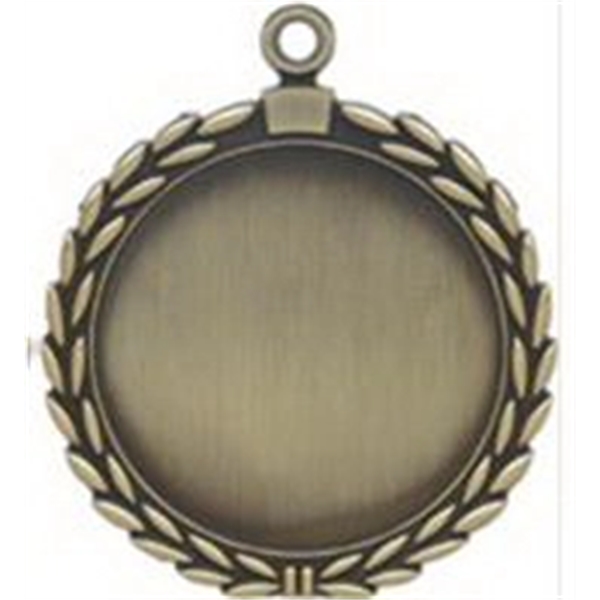 2 5/8" Garland Design Insert Medals - Holds 2" - 2 5/8" Garland Design Insert Medals - Holds 2" - Image 1 of 2