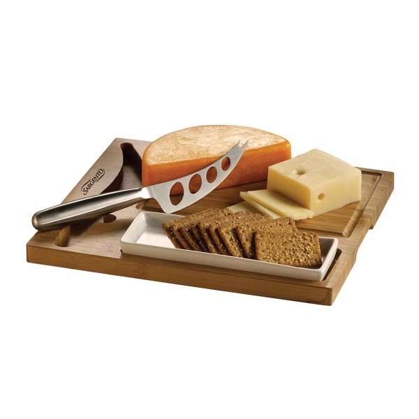 Premium Bamboo Cheese Server Set - Premium Bamboo Cheese Server Set - Image 2 of 4
