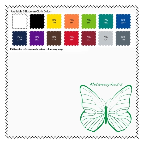 6" x 6" Silkscreen Imprinted Luxury MicroFiber Cloth - 6" x 6" Silkscreen Imprinted Luxury MicroFiber Cloth - Image 1 of 1
