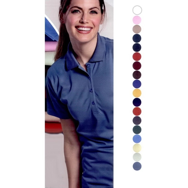 Ladies Hi-Performance Mesh Short Sleeve Polo - Ladies Hi-Performance Mesh Short Sleeve Polo - Image 0 of 0