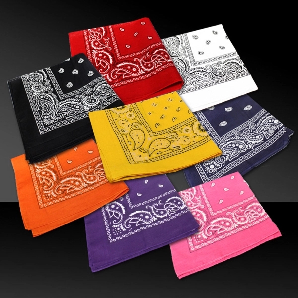 Fomann Cotton Bandanas 12 Pcs 22 x 22 inch Face Cover for Dust Wind UV Sun Protection Nose Cover Scarf, Men's, Size: Small