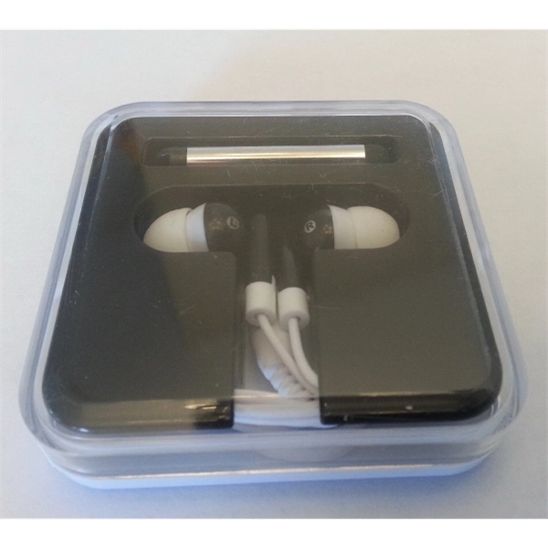 Earbud with stylus and Carry Case