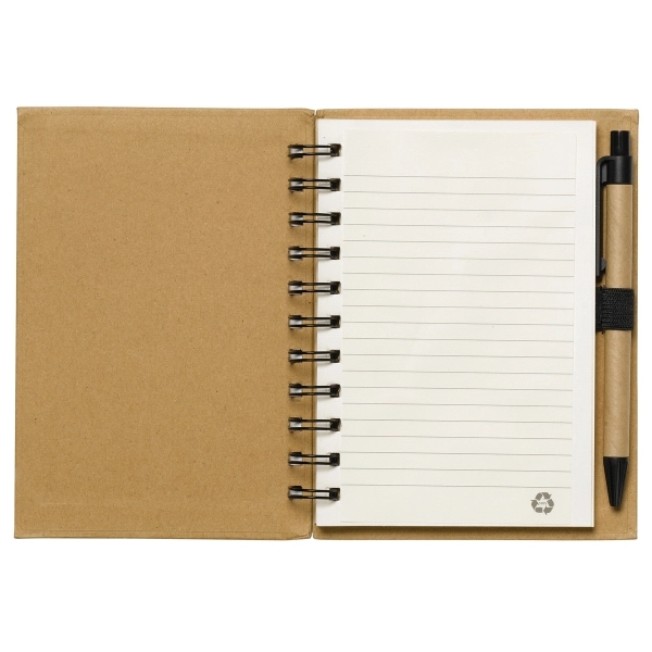 Larger Size Eco Inspired Jotter Notepad Notebook with Paper - Larger Size Eco Inspired Jotter Notepad Notebook with Paper - Image 2 of 4