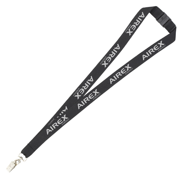 3/4" Silkscreen Lanyard with Breakaway Safety Release - 3/4" Silkscreen Lanyard with Breakaway Safety Release - Image 1 of 15