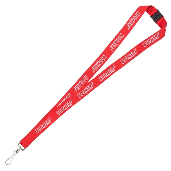 3/4" Silkscreen Lanyard with Breakaway Safety Release - 3/4" Silkscreen Lanyard with Breakaway Safety Release - Image 7 of 15