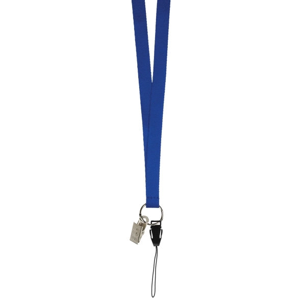 3/8" Import Air Ship Supersoft Polyester Silkscreen Lanyard - 3/8" Import Air Ship Supersoft Polyester Silkscreen Lanyard - Image 1 of 2