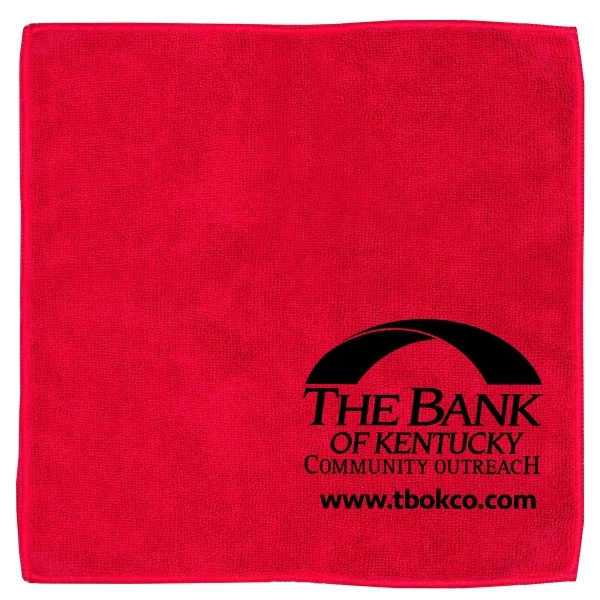 12"W x 12"H Heavy Duty Microfiber Rally Sports Towel "Lily"