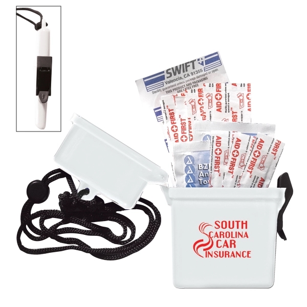 Custom EZ CARRY 13 Piece First Aid Kit Container