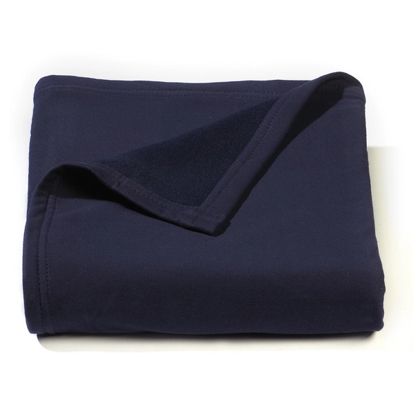 Navy Blue Jersey Fleece Throw Blanket - Navy Blue Jersey Fleece Throw Blanket - Image 0 of 0