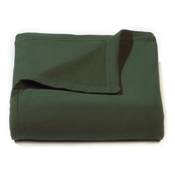 Hunter Green Jersey Fleece Throw Blanket - Hunter Green Jersey Fleece Throw Blanket - Image 0 of 0