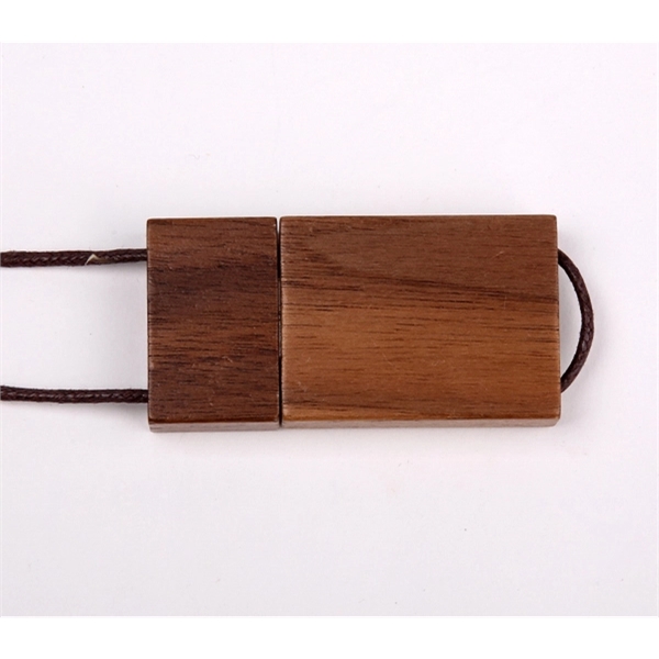 Wooden USB Flash Drive with Cord - Wooden USB Flash Drive with Cord - Image 4 of 6