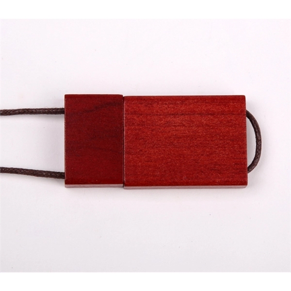 Wooden USB Flash Drive with Cord - Wooden USB Flash Drive with Cord - Image 6 of 6