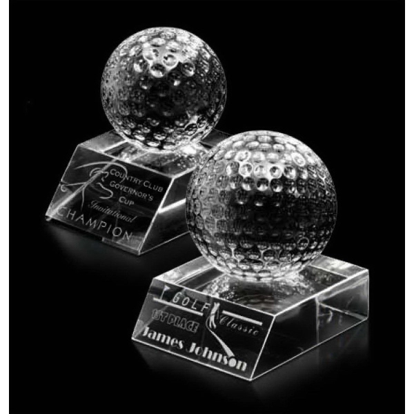 Golf Ball Crystal Award - Match Play - Golf Ball Crystal Award - Match Play - Image 0 of 2