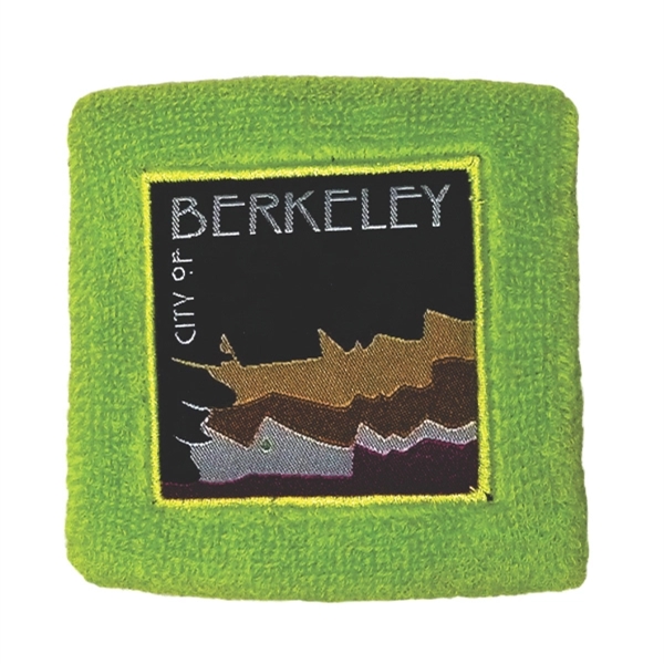 Athletic Sweatband with Woven Patch - Athletic Sweatband with Woven Patch - Image 0 of 1