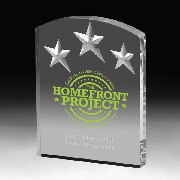 Freestanding Acrylic Award-5" x 6 1/2" x 3/4"