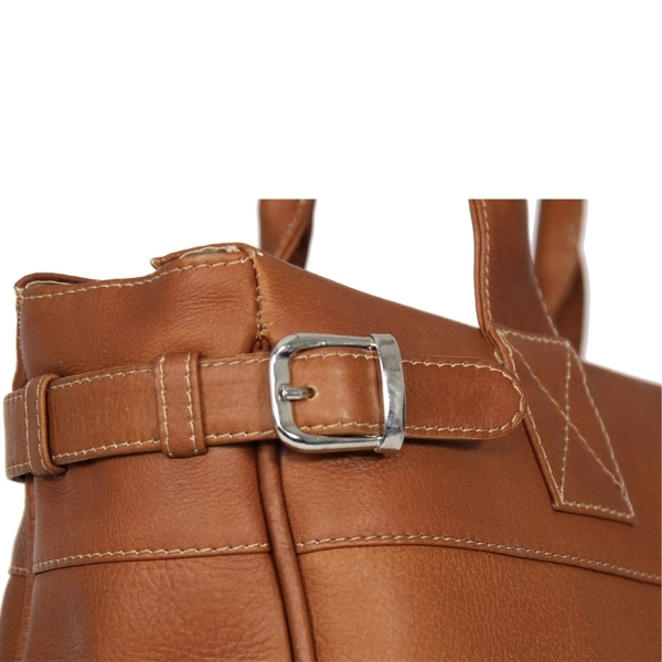 Genuine Leather Cross Body Traveler Tote - Genuine Leather Cross Body Traveler Tote - Image 2 of 4