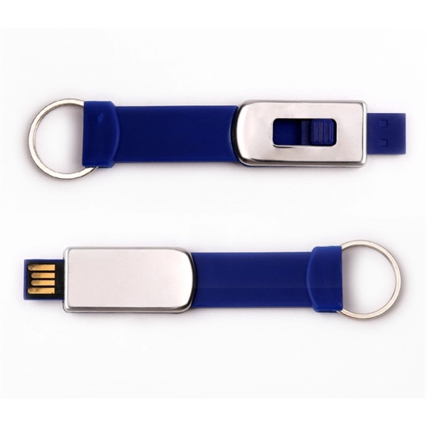 Keyring Strap with Retractable USB Flash Drive - Keyring Strap with Retractable USB Flash Drive - Image 2 of 3