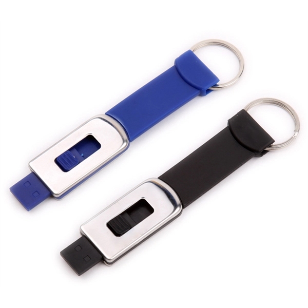 Keyring Strap with Retractable USB Flash Drive - Keyring Strap with Retractable USB Flash Drive - Image 1 of 3