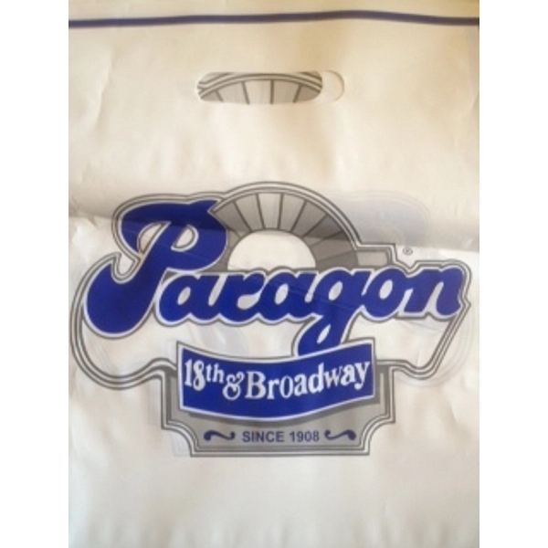 Bio D Fold Over Die Cut Handle Bag Plum Grove