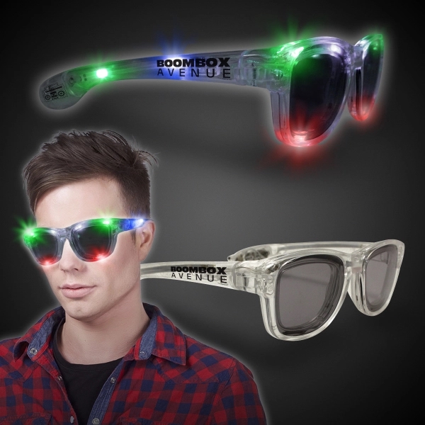 LED Classic Retro Sunglasses with Sound Option - LED Classic Retro Sunglasses with Sound Option - Image 5 of 10