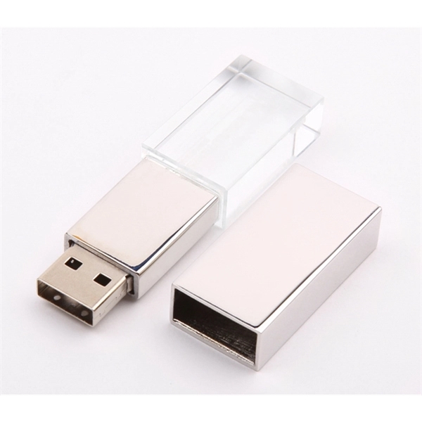 Crystal LED Light USB Flash Drive - Crystal LED Light USB Flash Drive - Image 0 of 3