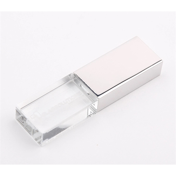 Crystal LED Light USB Flash Drive - Crystal LED Light USB Flash Drive - Image 2 of 3