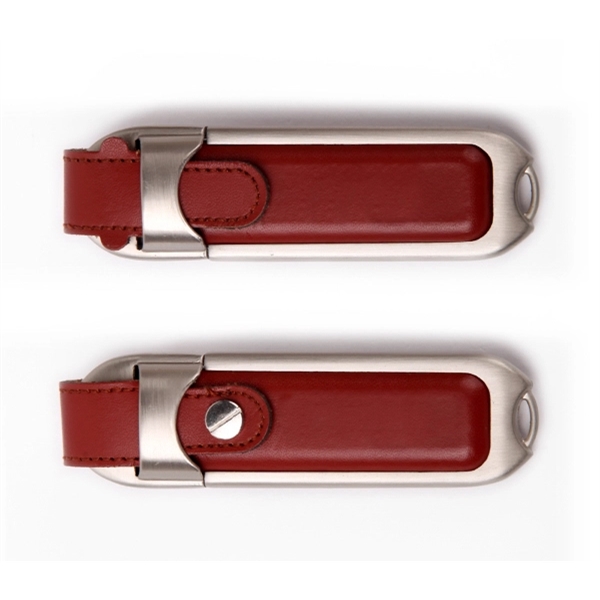 Rectangular Leather USB Flash Drive - Rectangular Leather USB Flash Drive - Image 3 of 5