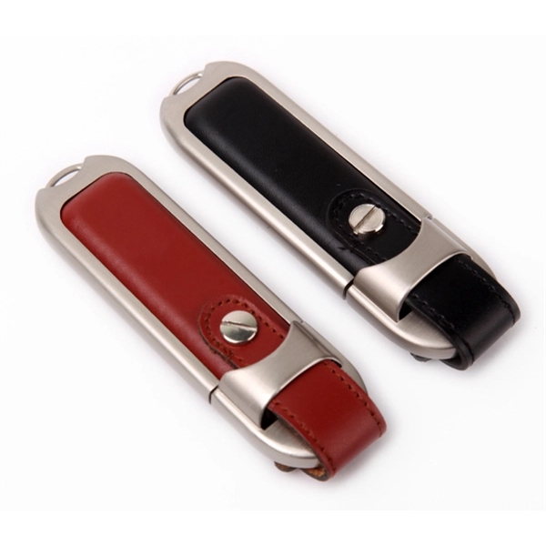 Rectangular Leather USB Flash Drive - Rectangular Leather USB Flash Drive - Image 4 of 5