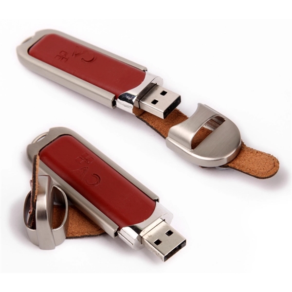 Rectangular Leather USB Flash Drive - Rectangular Leather USB Flash Drive - Image 5 of 5