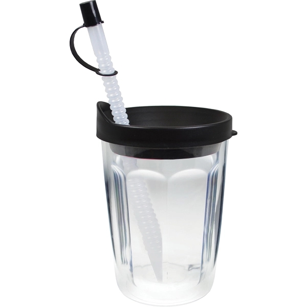 Thermal Double Wall Travel Tumbler w/ Lid & Straw - Decal - Thermal Double Wall Travel Tumbler w/ Lid & Straw - Decal - Image 1 of 10