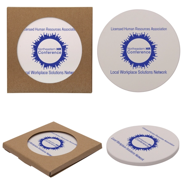 Round Absorbent Stone Coasters - Round Absorbent Stone Coasters - Image 0 of 0