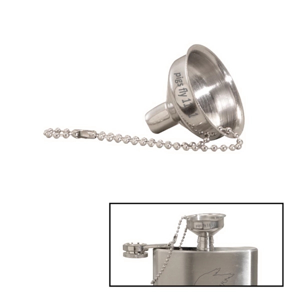 Custom Mini Polished Stainless Steel Flask Funnel