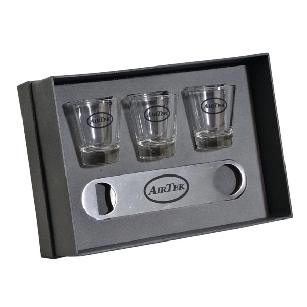 Custom The Nordic Speed Opener & Shot Glass Gift Set