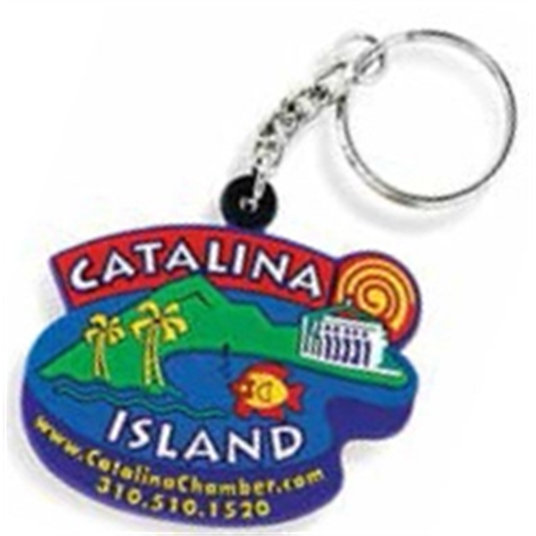 3D PVC Key Tags Plum Grove