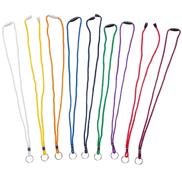 Braided Rope Lanyard w/Split Ring