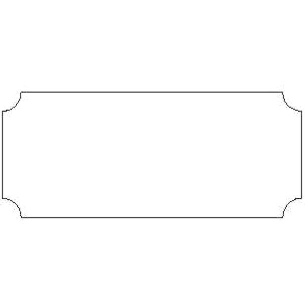 FasTurn® Special Shape Labels- Indented Rectangle 1C - FasTurn® Special Shape Labels- Indented Rectangle 1C - Image 1 of 1